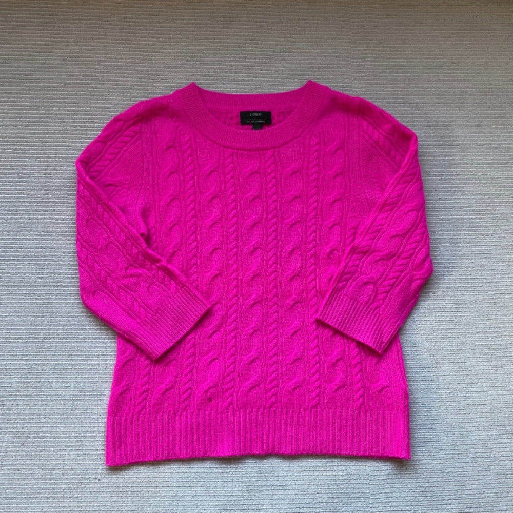 J. Crew hot pink sweater 💗💓💞💕💘💖